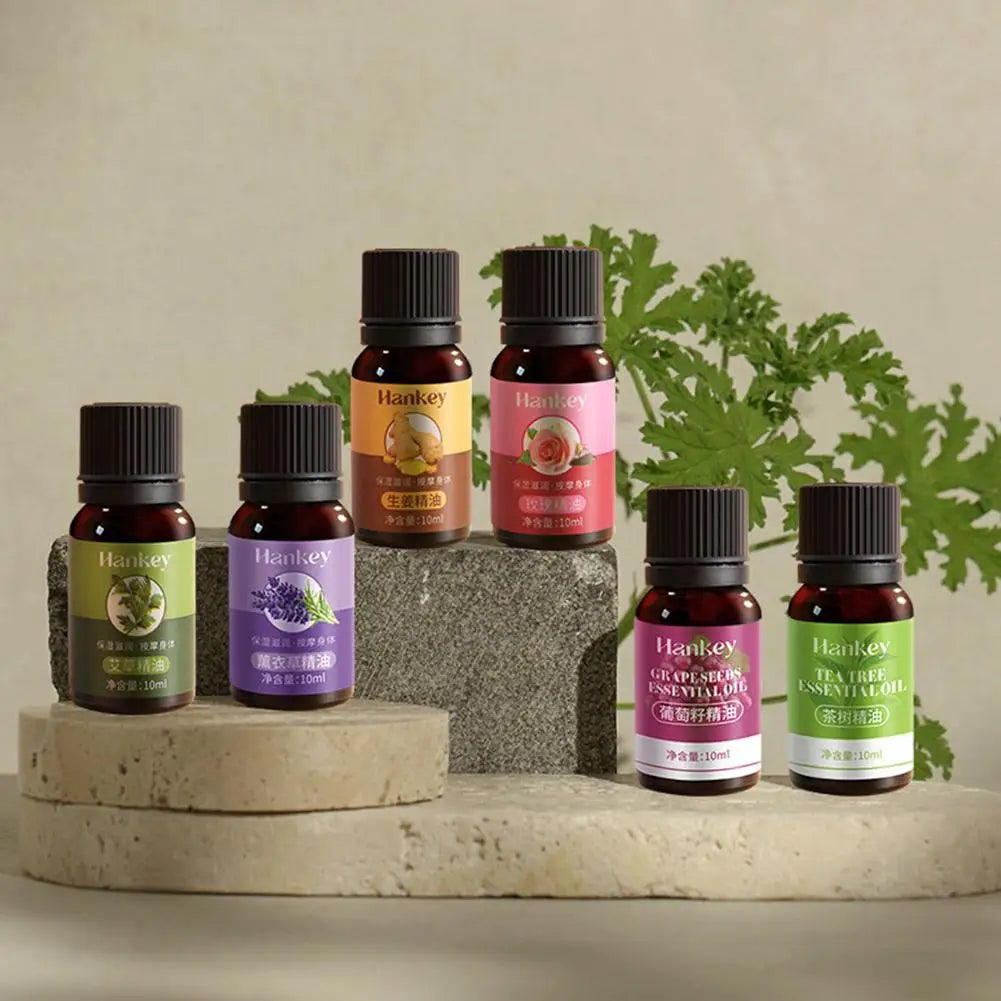 Rose Ginger Mugwort Massage Essential Oil, Scraping And Unblocking Meridian Essential Oil, Body Massage Oil For Body Skin care HALALZEN