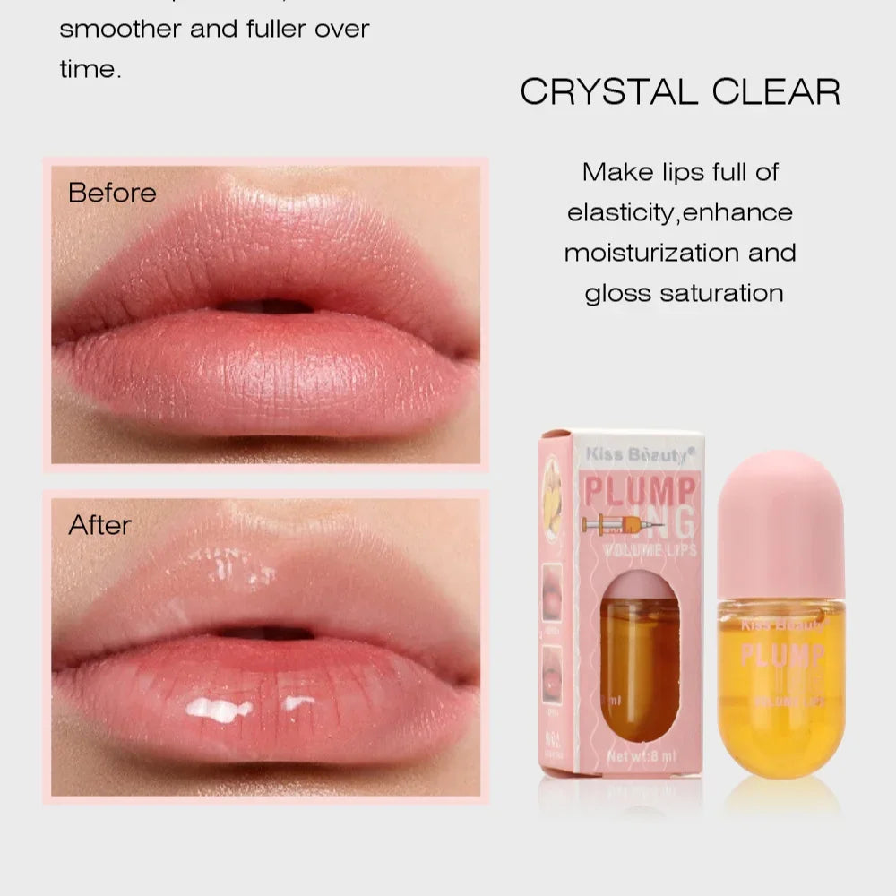 Long Lasting Lip Plumper Oil Instant Volumising Enhancer Lip Serum Collagen Lips Volume Lipgloss Sexy Cosmetic Volume Increases HALALZEN