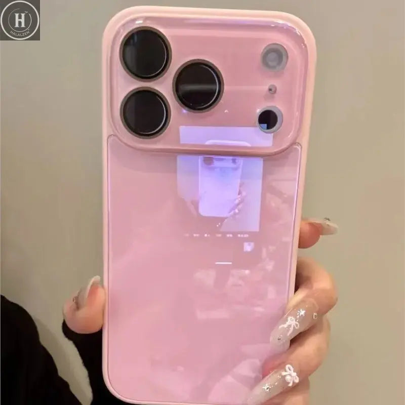 Luxury Candy Color Tempered Glass Camera Protection Case for iPhone 17 16 15 14 13 12 Pro Max Shockproof Bumper Hard Back Cover Halalzen UK