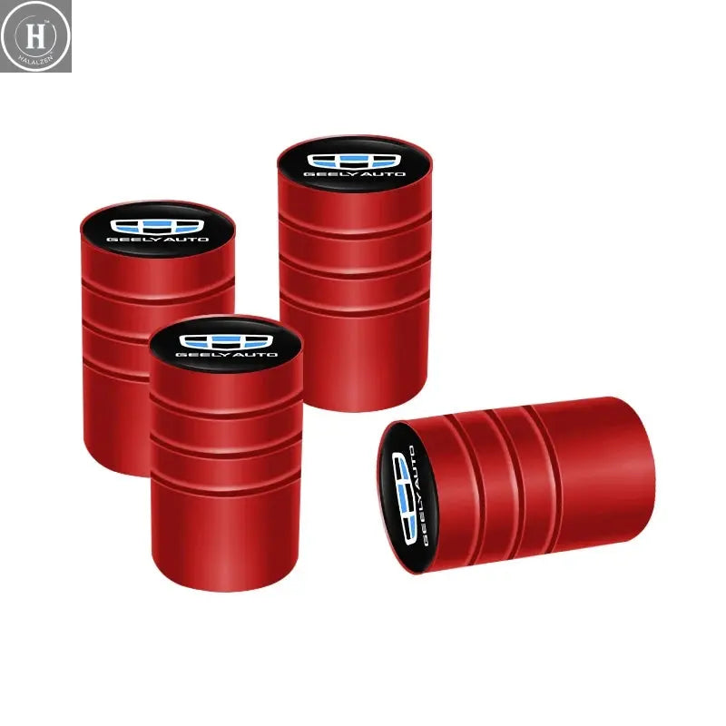 4pcs Car Wheel Tire Caps Airtight Cover For Geely Coolray Geometry C GX3 Emgrand EC7 LC Panda Tugella Binray X7 Okavango Atlas HALALZEN