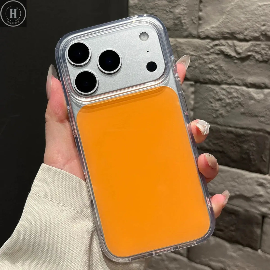 Fashion Color Block Transparent Edge Phone Case For iPhone 15 16 17 Pro Max 17Air TPU Shockproof Armor Shell for 17pro 16proMax Halalzen UK