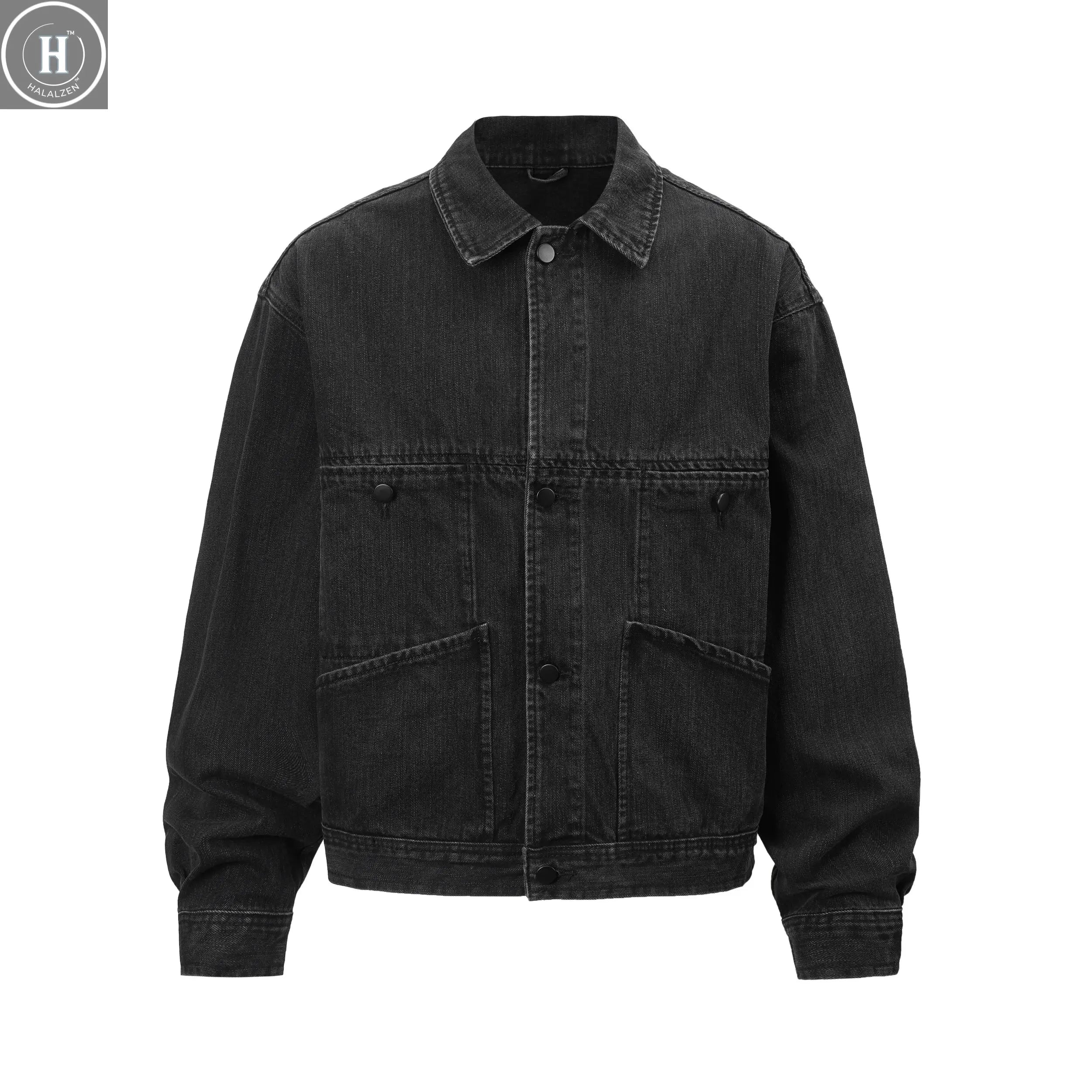 Yao Fashion Luxury Brand High Quality 1:1 Coat Casual Streetwear Vintage Cleanfit All-match Unisex Denim Denim Jacket For Men HALALZEN