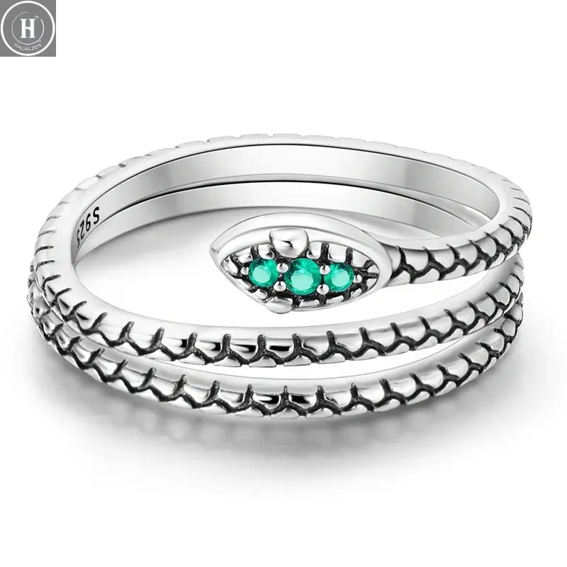 CYCUFF 925 Sterling Silver Designed Simple Fashion 3-Ring Rings Closed Ring for Women Birthday Party Jewelry Gift Ring Comfort HALALZEN