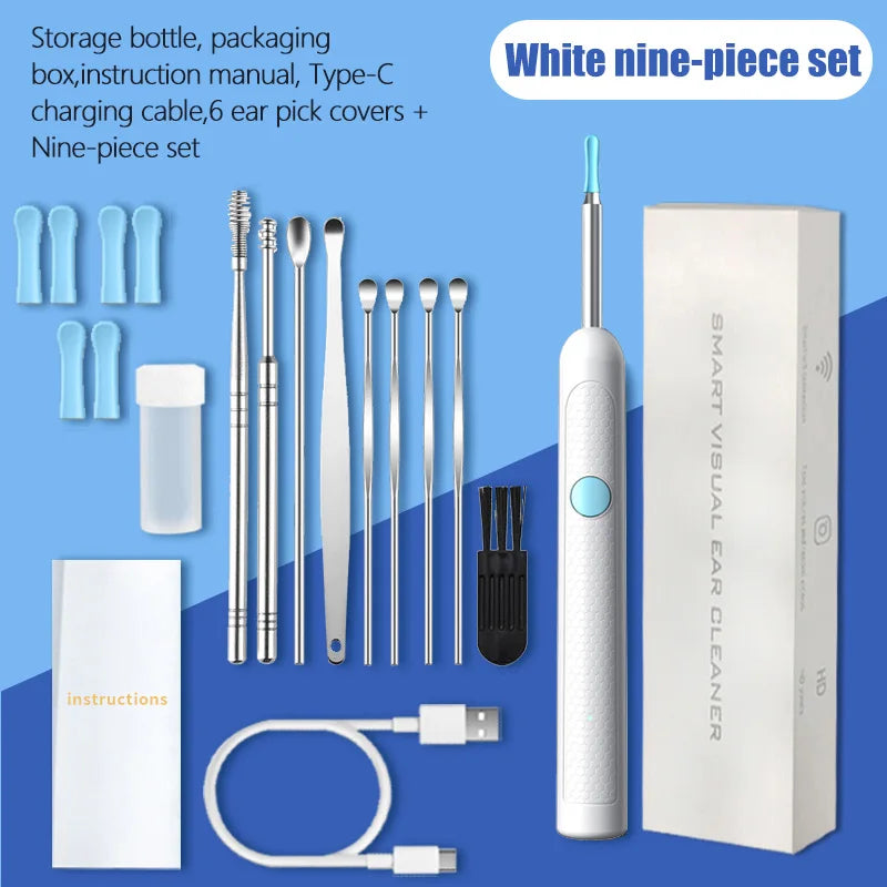 2025 New upgrade Visual Ear Wax Cleaner Camera Safe Earwax Removal Endoscope with 5M Camera Ear Cleaning Tools Ear Care