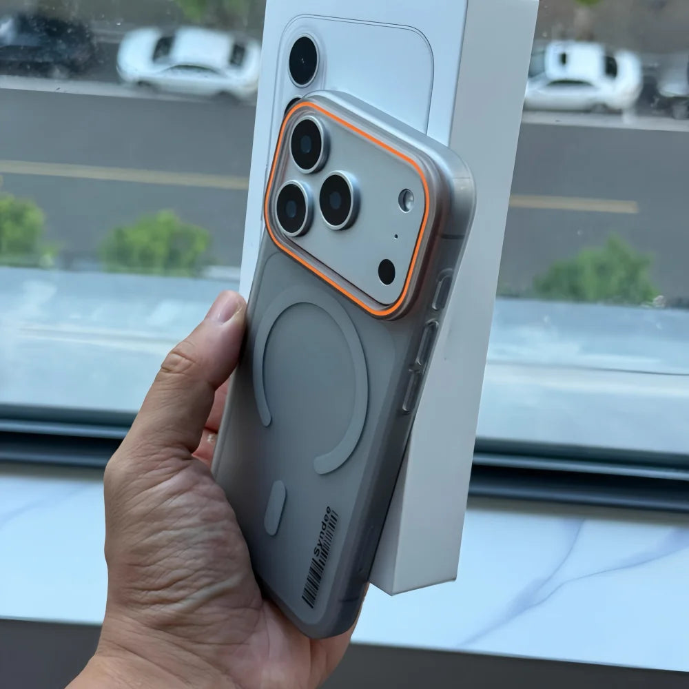 Luxury Matte Translucent Barcode Magnetic Case For iPhone 17 Air 16 15 14 13 12 11 Pro Max XR XS Plus MagSafe Charge Slim Cover