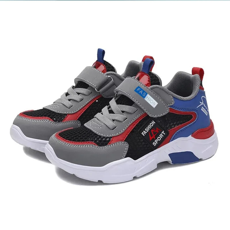 Summer Single Net Breathable Boys Sport Shoes Children Sneakers Rubber Leisure Trainers Casual Kids Sneakers