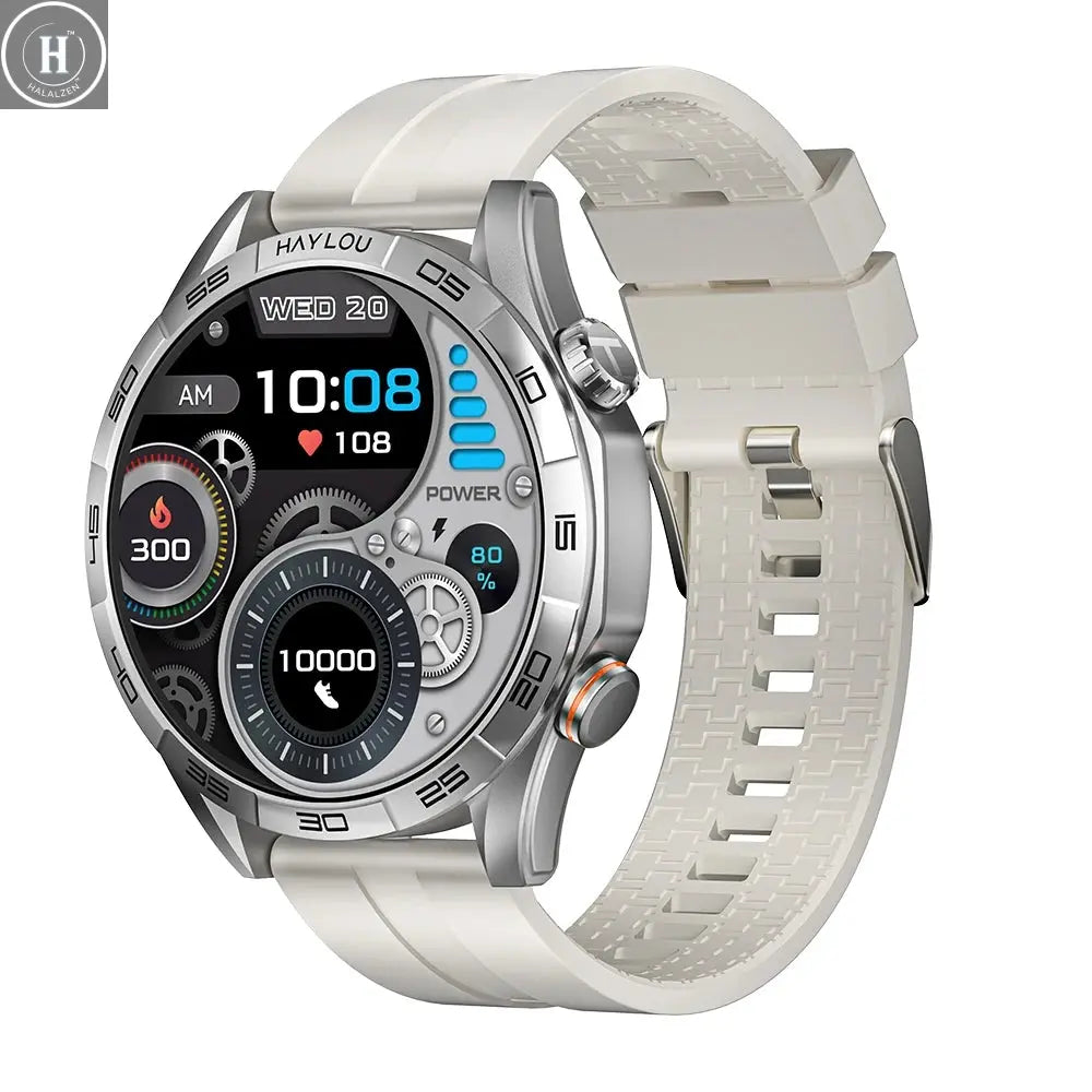 HAYLOU Solar 5 Voice Calling Smartwatch 1.58'' AMOLED Display 60Hz Smart Watch 24H Health Monitoring Sports Smartwatch for Men HALALZEN