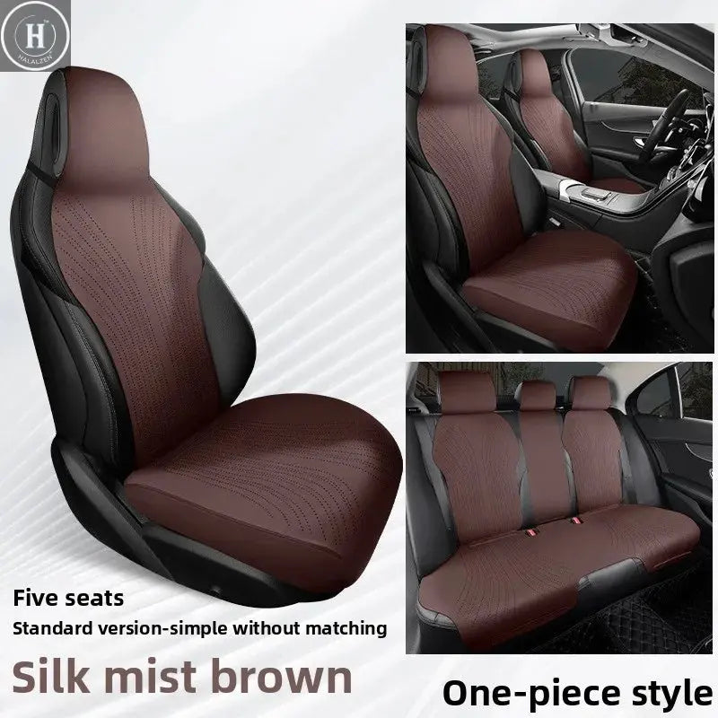 Universal All Seasons Car Seat Cover Breathable Suede Seat Anti-slip Protective Cushions Luxury Car Ultra Thin Suede Seat Cover HALALZEN
