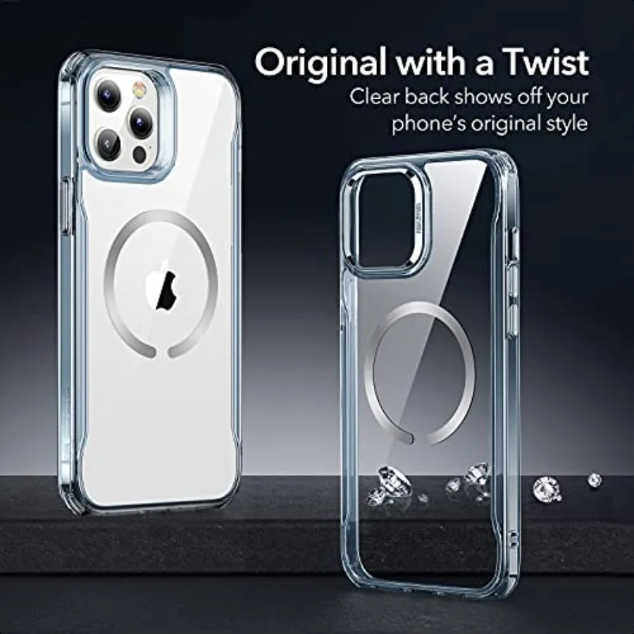 ESR for iPhone 12 Pro Max Case Compatible with MagSafe ScratchResistant Back Grippy Protective Frame Magnetic Phone Case for iP