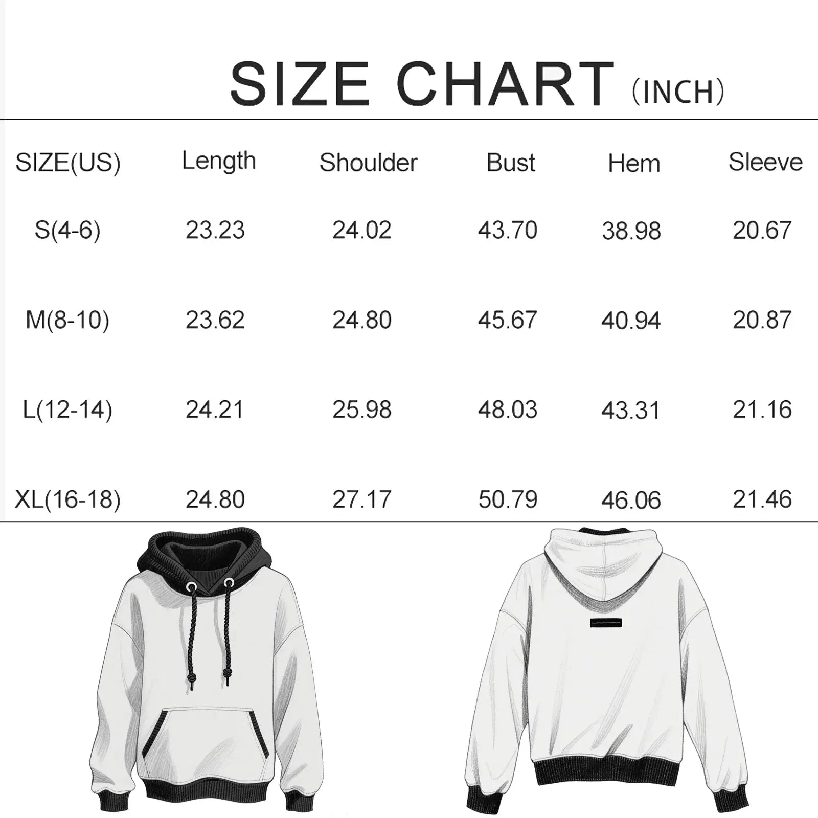 Men's Y2k Letter Graphic Long Sleeve Hoodie Vintage Loose Fit Hooded Sweatshirt Halalzen UK