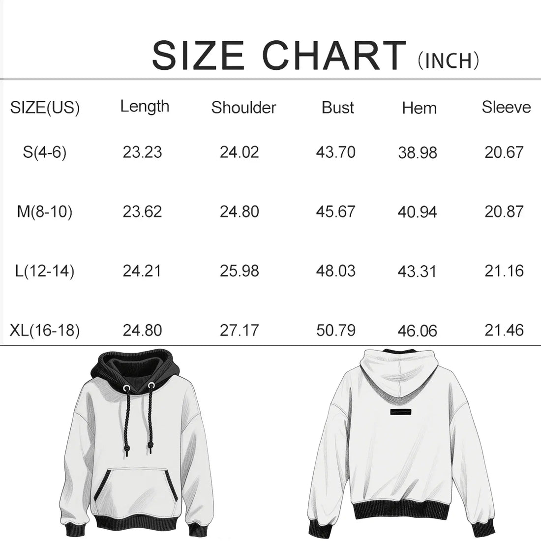 Men's Y2k Letter Graphic Long Sleeve Hoodie Vintage Loose Fit Hooded Sweatshirt Halalzen UK