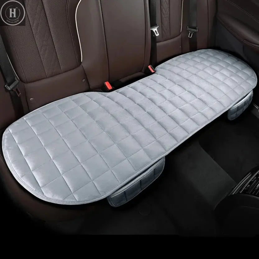 Car Seat Cover Front Rear Flocking Cloth Cushion Non Slide Winter Auto Protector Mat Pad Keep Warm Universal Fit Truck Suv Van HALALZEN