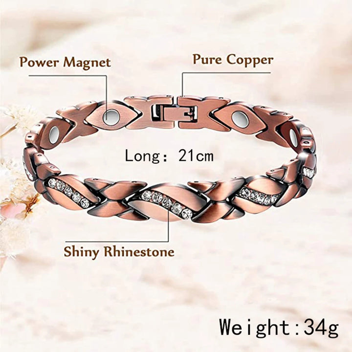 Ultra Magnetic Bracelets with 3500 Gauss Magnets Health Care Magnetic Bracelet Pure Copper for Women Men Jewelry Gift
