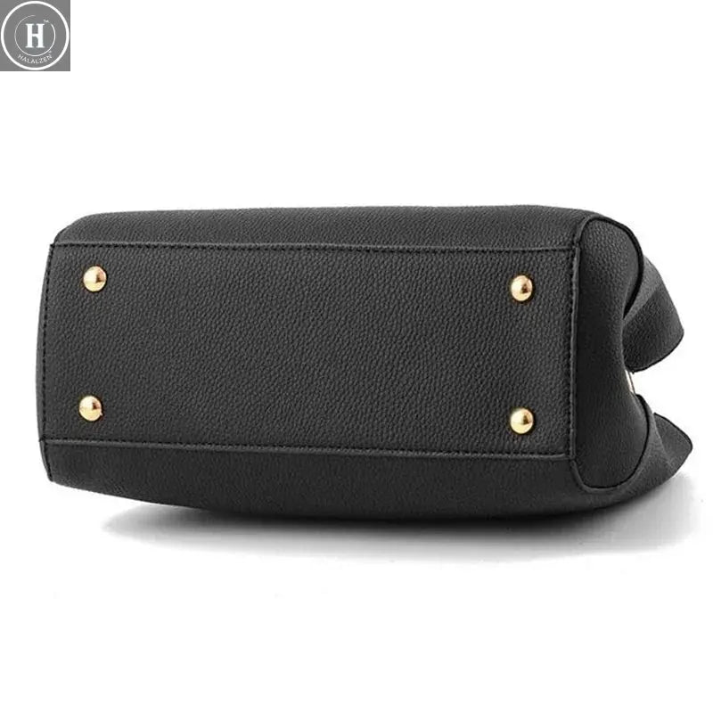 Women Messenger Bags With Flower Pendant Office Ladies Fashion Totes Pure Handbag For Female New Crossbody Shoulder Bags HALALZEN