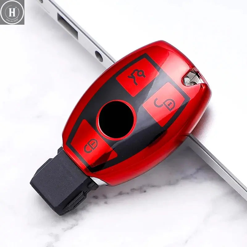 2/3 Buttons For Mercedes Benz A B G R Class GLA GLK W176 W204 W251 W463 Soft TPU Car Remote Key Case Cover Fob Accessories HALALZEN