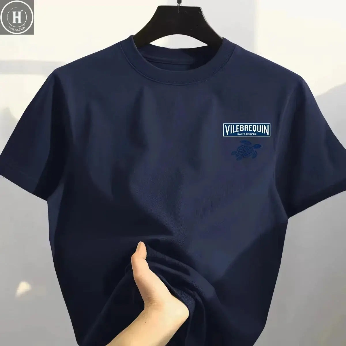 2025 Summer Trend Turtle High Quality 100% Cotton Breathable Comfortable T-shirt Outdoor Men's Tops Casual Fashion Streetwear HALALZEN