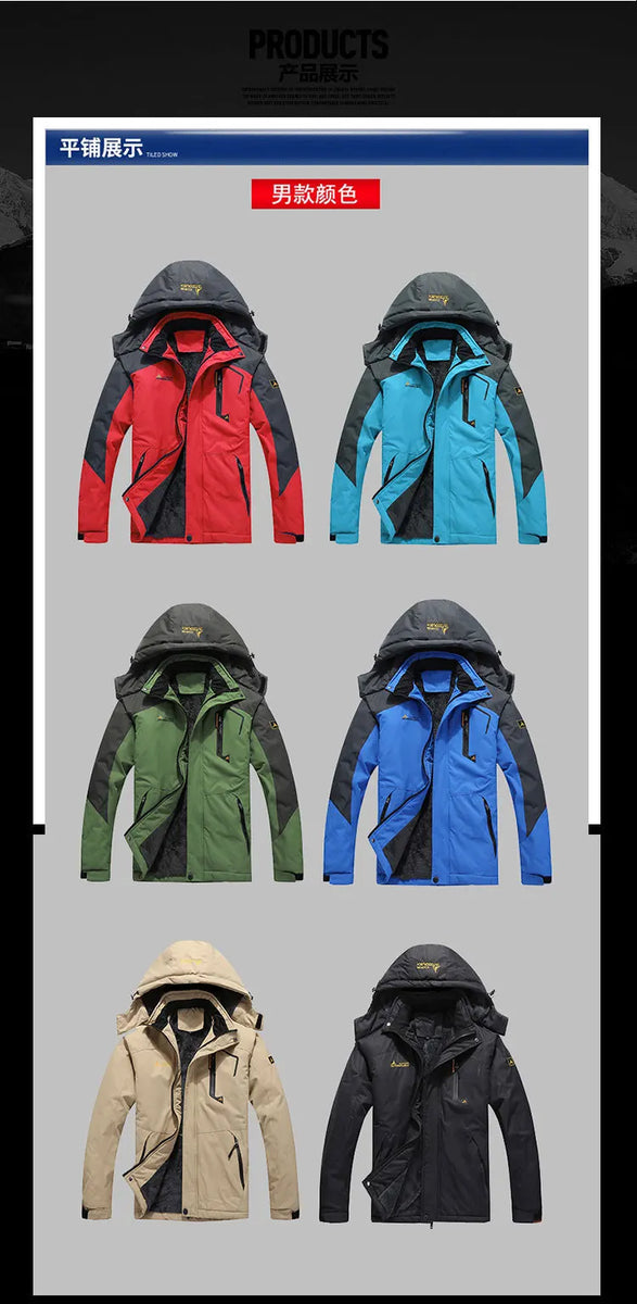 Winter Fashion Ski Snowboard Jacket Women Thermal Fleece Waterproof Fish Casual Work Rain Jacket Coat Windbreaker Parka