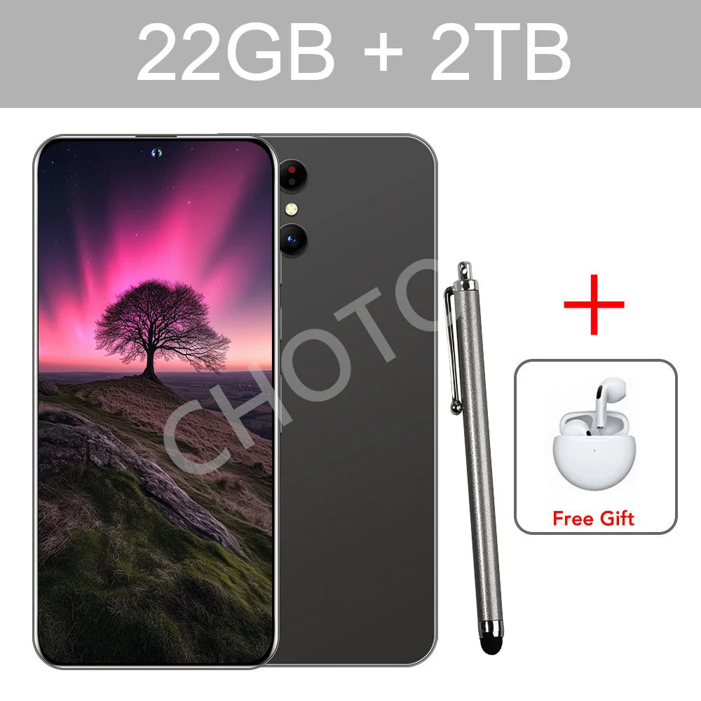 Cellphones Case For SMS 25 Ultra Mobile Phones 5G Dual Sim Android 14 Cell Phone Cases For Smartphone 22GB+2TB  7800mAh Cover