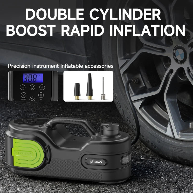 SIHAO Hydraulic Car Jack 12V 5T Digital Dual Pump+electric Wrench Set 450mm/dual Top 530mm, SUV Car Tire Replacement and Repair