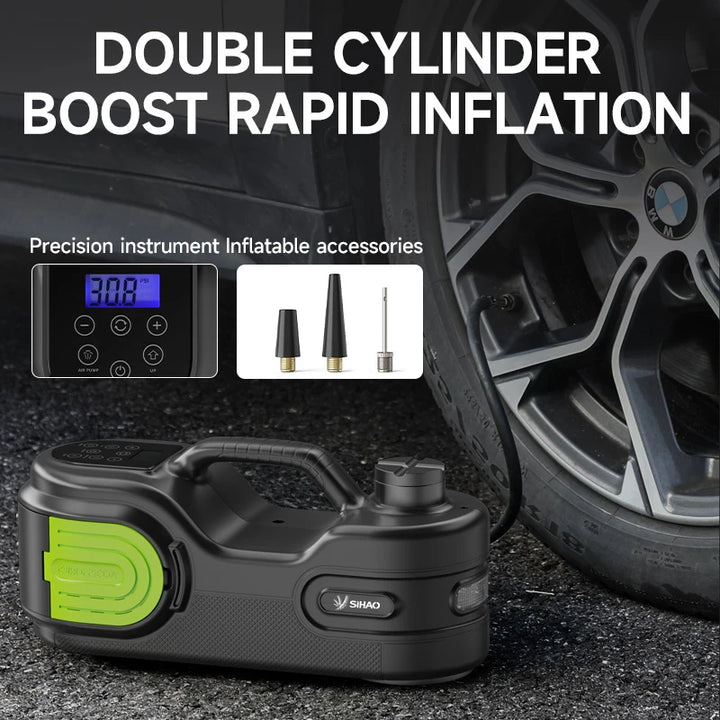 SIHAO Hydraulic Car Jack 12V 5T Digital Dual Pump+electric Wrench Set 450mm/dual Top 530mm, SUV Car Tire Replacement and Repair