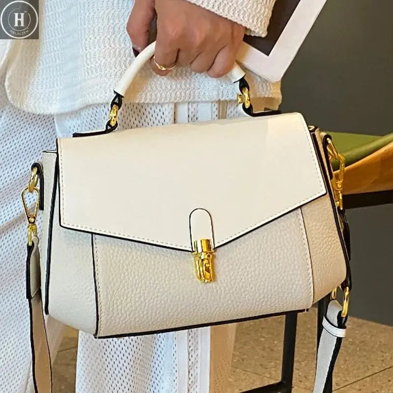 Genuine Leather Women's Bag New Trendy All-match Messenger Shoulder Bag Ladies Fashion First Layer Cowhide Handbag High Quality HALALZEN