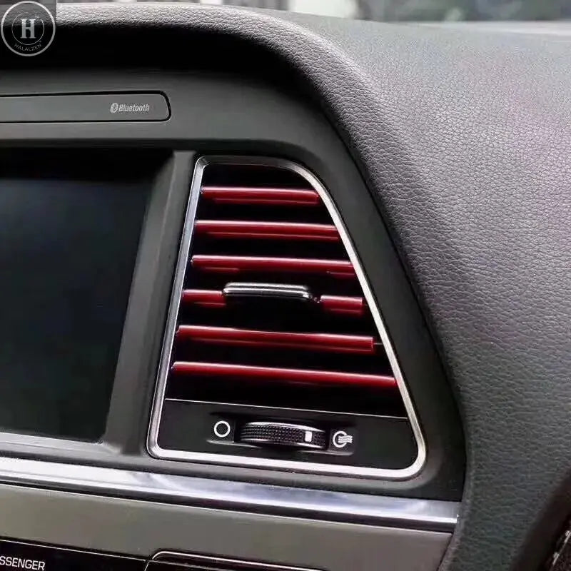10pcs Universal Car Air Conditioner Outlet Decorative U Shape Moulding Trim Strips Decoration  Styling Car Accessories Interior HALALZEN