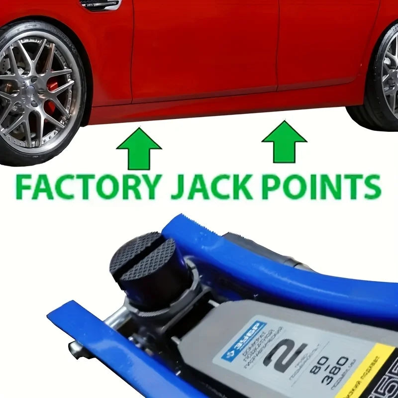 Universal Rubber Jack Pad Support Pinch Weld Slotted Floor Frame Rail Adapter Car Removal Repair Tool Rubber Block Floor Jack