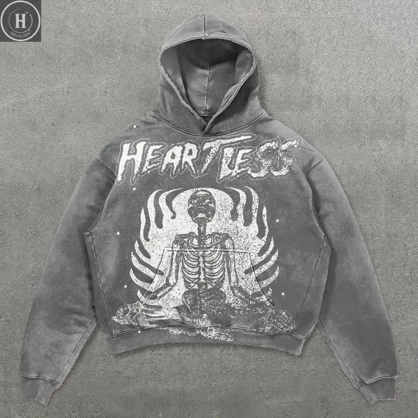 Explosions of New Harajuku Zipper Hooded Sweater Street Men and Women Retro Shirt Sweatshirt Gothic Jacket Hooded Couple Sweater HALALZEN