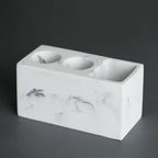 Marble Pattern Resin Toothbrush Rack