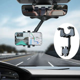 Rotatable Car Phone Holder Rearview Mirror Driving Recorder Bracket DVR/GPS Mobile Phone Support Car Mobile Phone Holder Halalzen