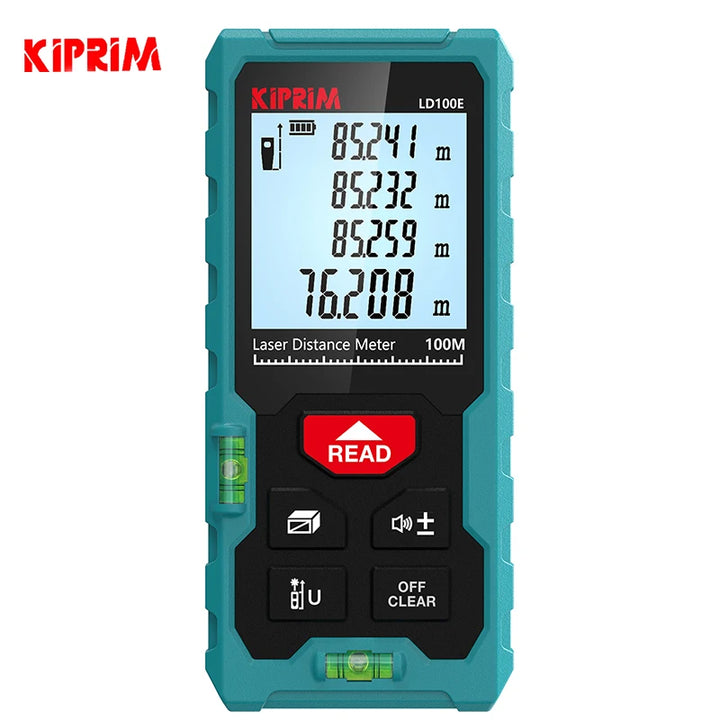 Kiprim Laser Rangefinder 50M 70M 100M Mini Laser Measurement Tool Laser Tape High Accuracy  Multiple Measurement Functions