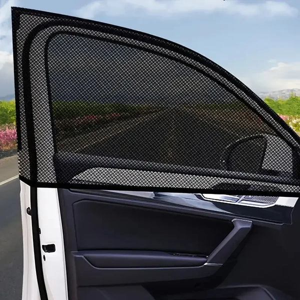 Car Sunshade Curtains Universal Side Window Shades SUV Curtains Protection Repellent Mosquito Mesh Net Sunshade Auto Accessories