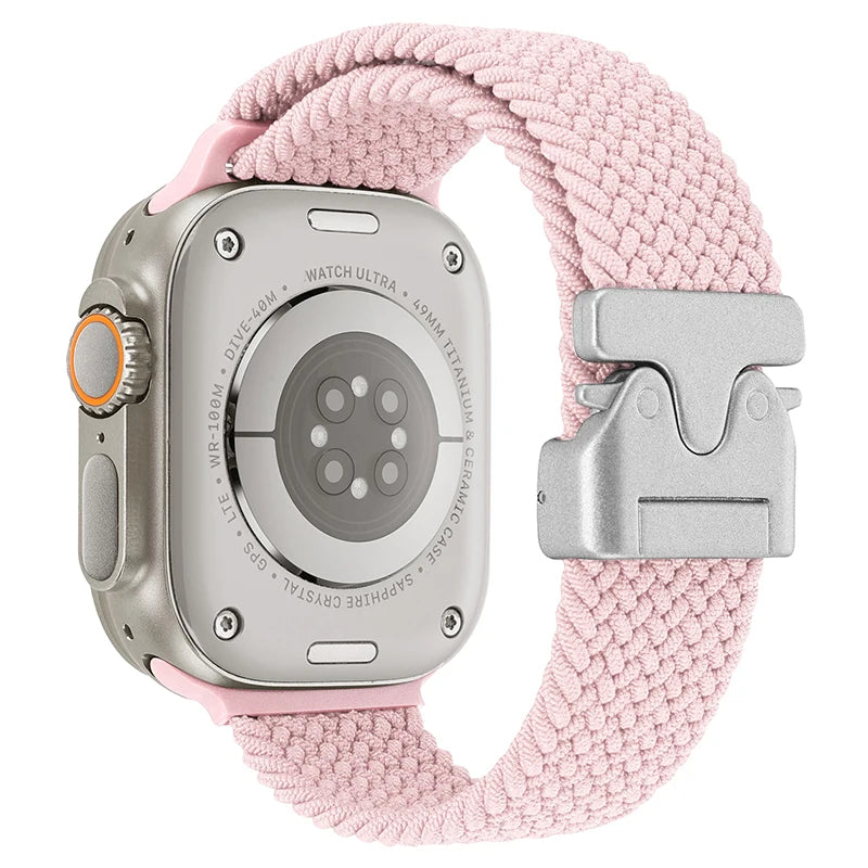Parachute Braided Strap For Apple Watch Ultra 3/2 Band 49mm 46mm 45mm 42mm 44mm 41mm Nylon Bracelet iWatch 11 10 9 8 7 6 SE Belt