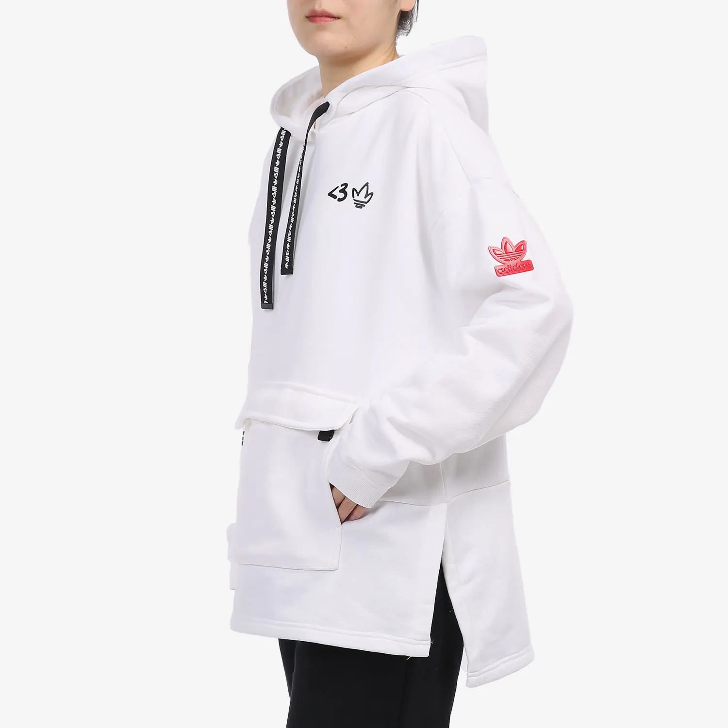 Adidas Original Three Stripes Women's Casual Hoodie Sweatshirt H39033