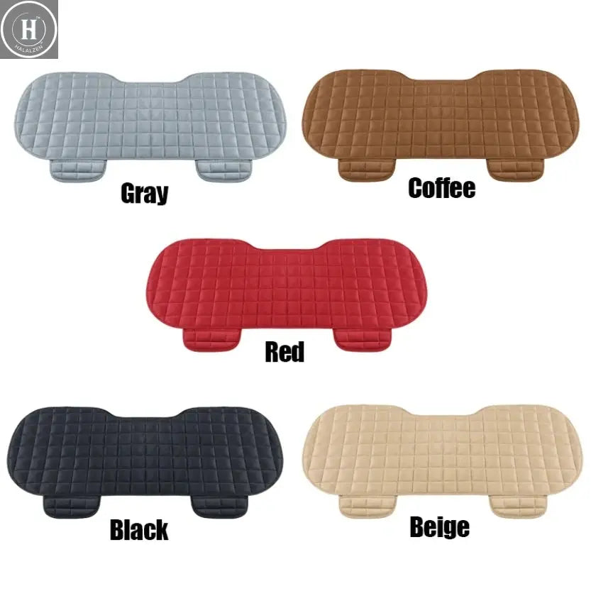 Car Seat Cover Front Rear Flocking Cloth Cushion Non Slide Winter Auto Protector Mat Pad Keep Warm Universal Fit Truck Suv Van HALALZEN