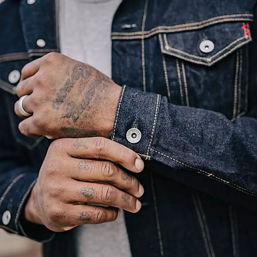 IRON HEART "TypeIII" 14oz Indigo one-wash heavy-duty denim jacket