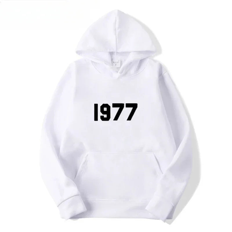 1977 New Fashion Men's and Women's Hoodies Hip Hop Street Sports Hoodies