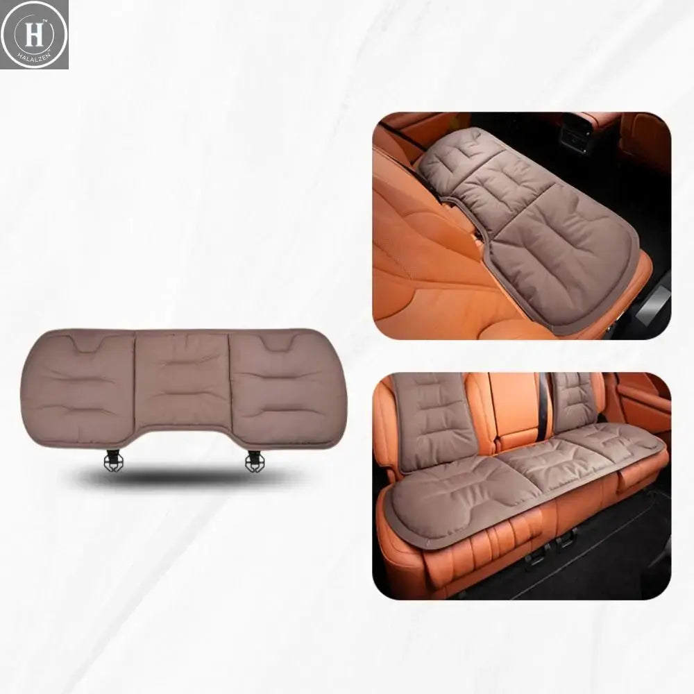 Non-slip Car Leather Cushion Soft Good Breathability Ventilated Four-season Cushion Universal Cotton Auto Seat Cushion Travel HALALZEN