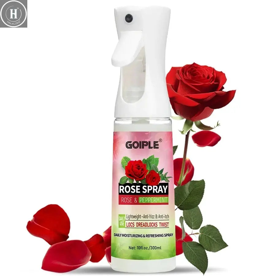 Rose Water Spray Moisturizing Nourish Hair Soothing Scalp Anti-frizz Conditioner Add Hair Shine and Smoothness Hair Care Product HALALZEN
