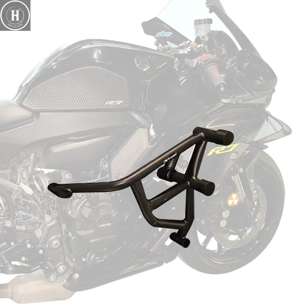 For Yamaha YZF-R7 2021-2022 2023 2024 2025 YZF R7 Motorcycle Engine Highway Guard Crash Bar  Stunt Cage Bumper Frame Protector HALALZEN