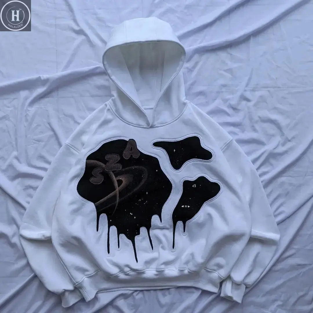 Women Harajuku Casual Print Loose Hoodies Spring Long Sleeve Hooded Sweatshirt Simplicity Lazy Style Pullover Tops Streetwear HALALZEN