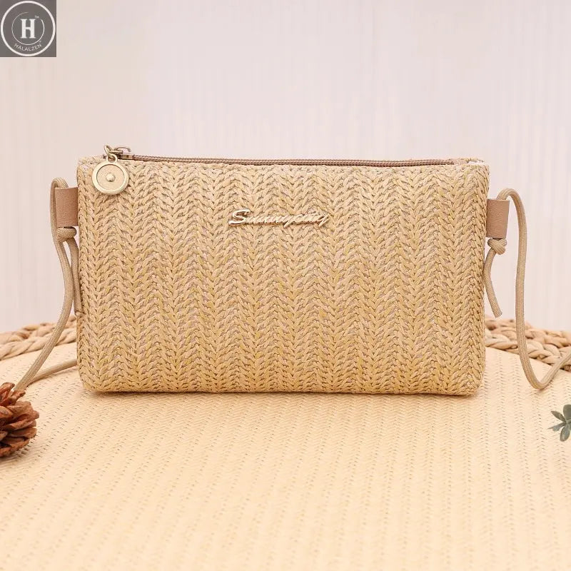 Fresh and simple pastoral shoulder women's bag trendy versatile shoulder bag niche sweet and creative messenger bag HALALZEN