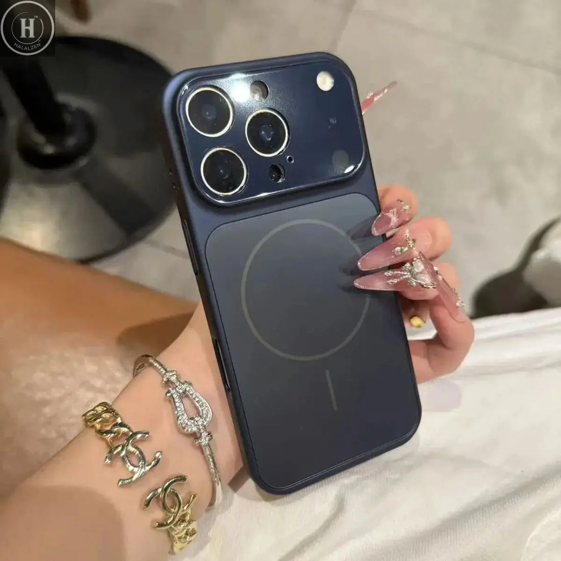 Original AG Nano Frosted Glass For Magsafe Phone Case For iPhone 17 Air 16 15 14 13 Pro Max Magnetic Wireless Charge Armor Cover Halalzen UK