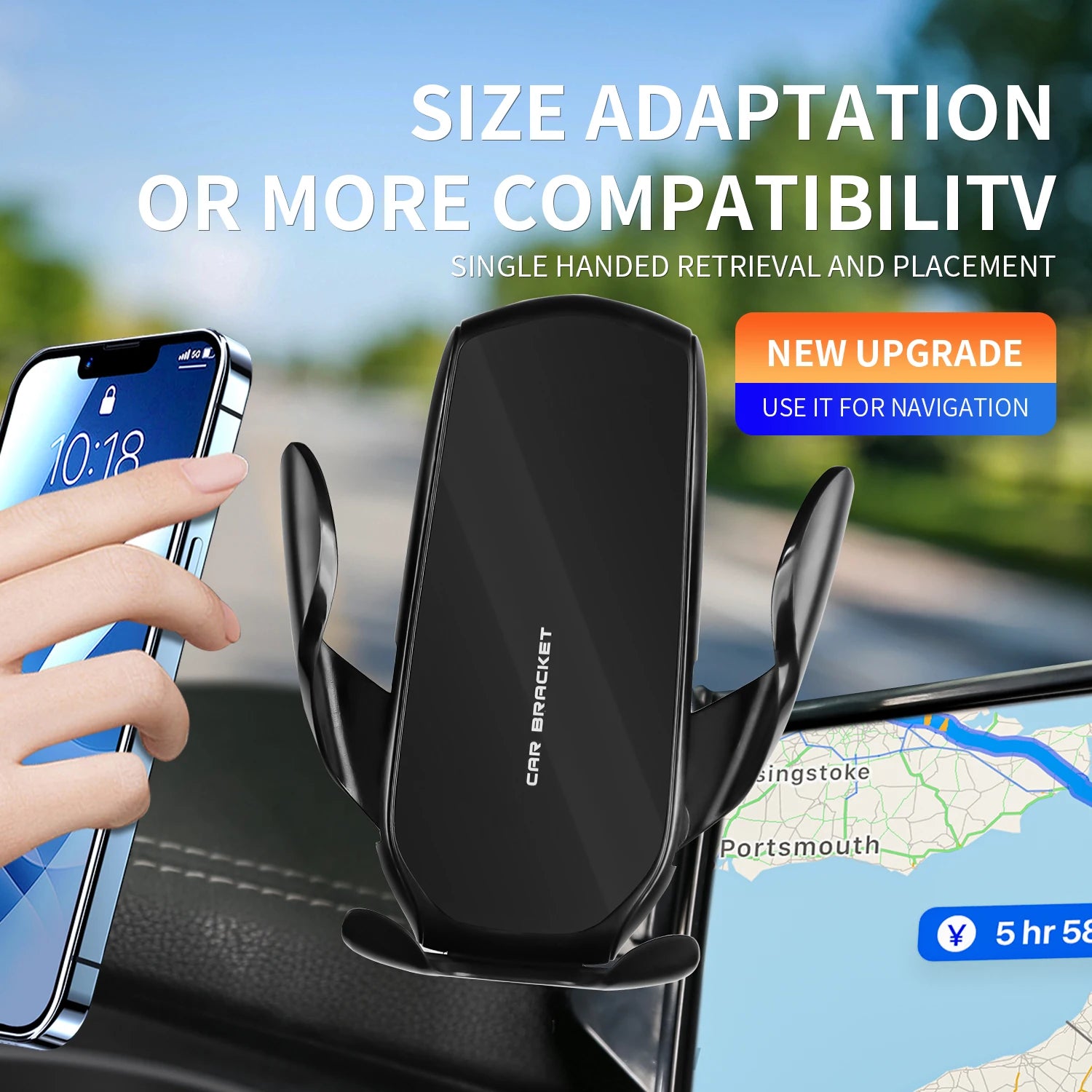 Used For Mercedes Benz GLE W167 GLS X167 2020-2024 12.3-Inch Screen Navigation Bracket Car Screen Navigation Fixed Phone Holder