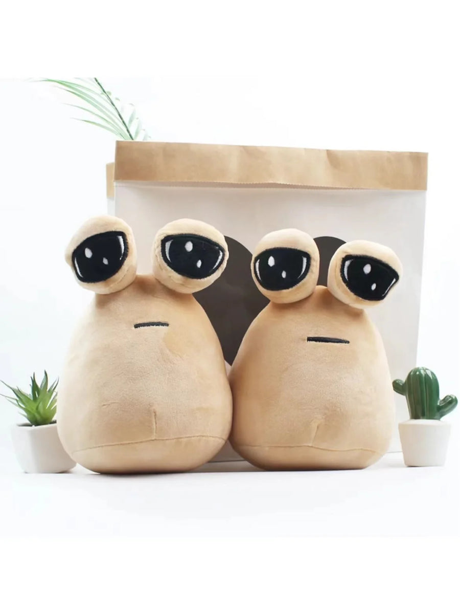 New 21cm Hot Game My Pet Alien Pou Plush Toy Furdiburb Emotion Alien Plushie Stuffed Animal Pou Doll Birthday Christmas Gift