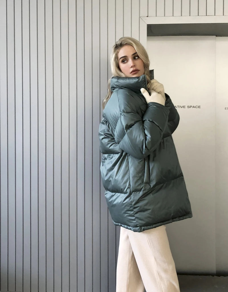 Thick Warm Fluff Parka For Women, Female Winter Jacket, Stylish Coat, Waterproof Outerware, New, Hot, 2024