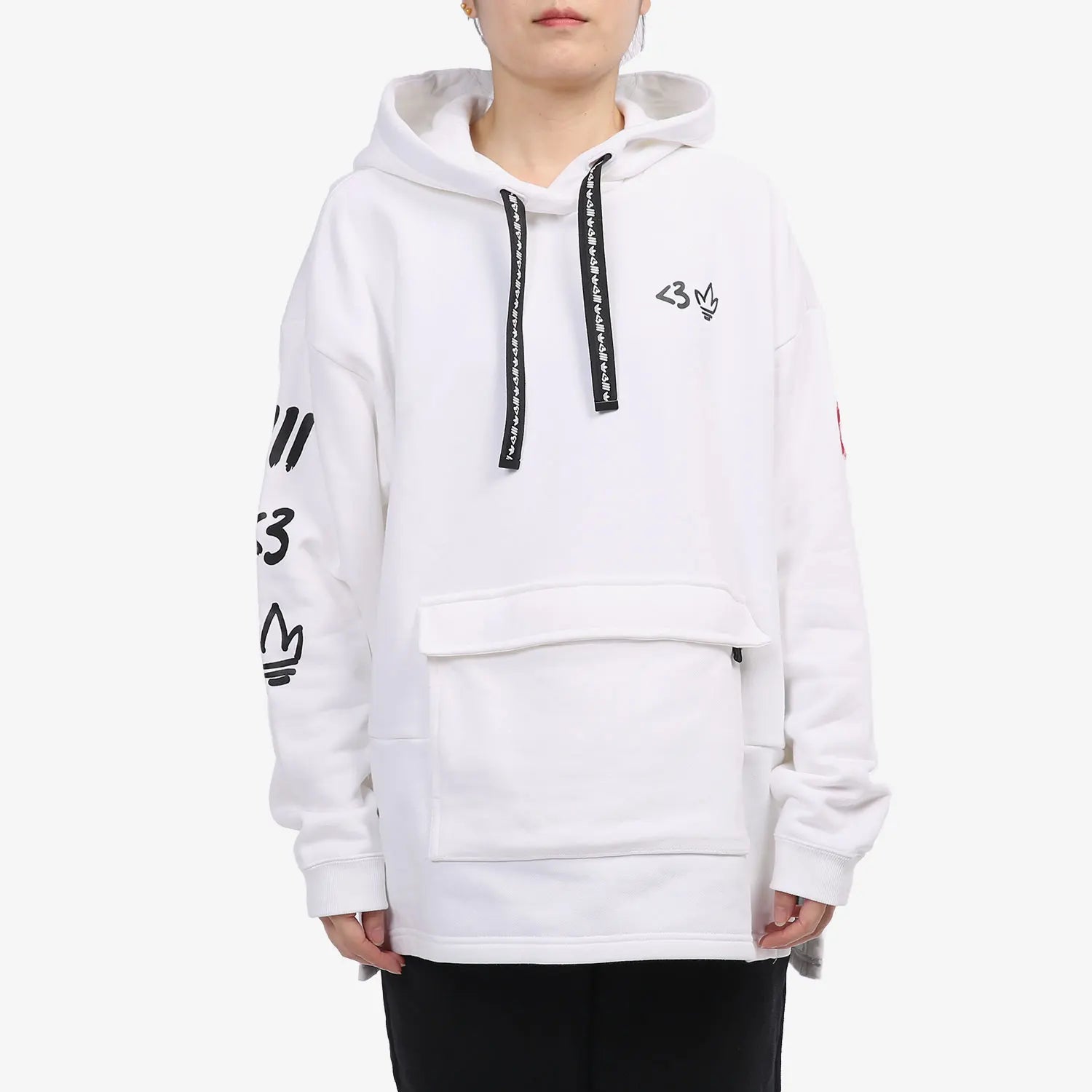 Adidas Original Three Stripes Women's Casual Hoodie Sweatshirt H39033