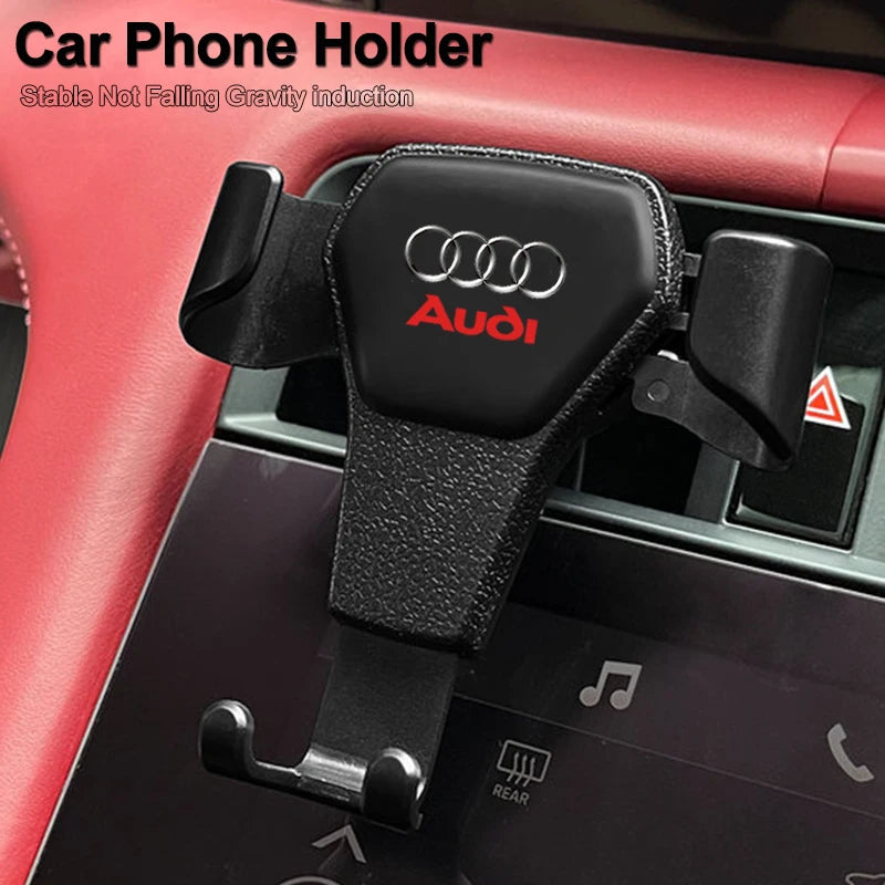 Gravity Car Phone Holder Air Vent GPS Stand Accessories For Audi A1 A2 A3 A4 A5 A6 A7 A8 Q1 Q2 Q3 Q4 Q5 Q6 Q7 Q8 Quattro TT S5