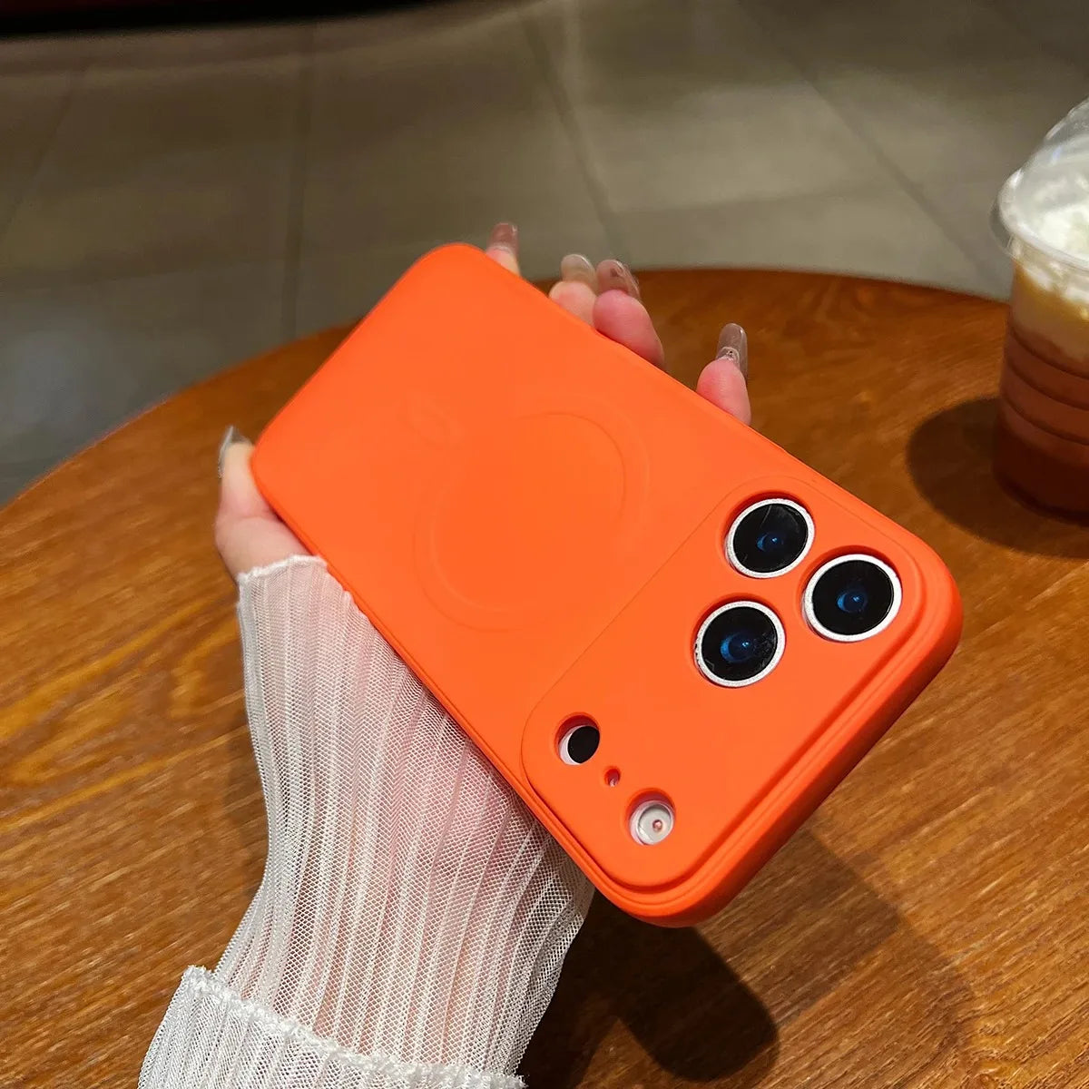 for iPhone 17 Pro Max 17 Air Case Magnetic Cover Mag-safe Liquid Silicone Lining All-round Camera ProtectPlease note phone model