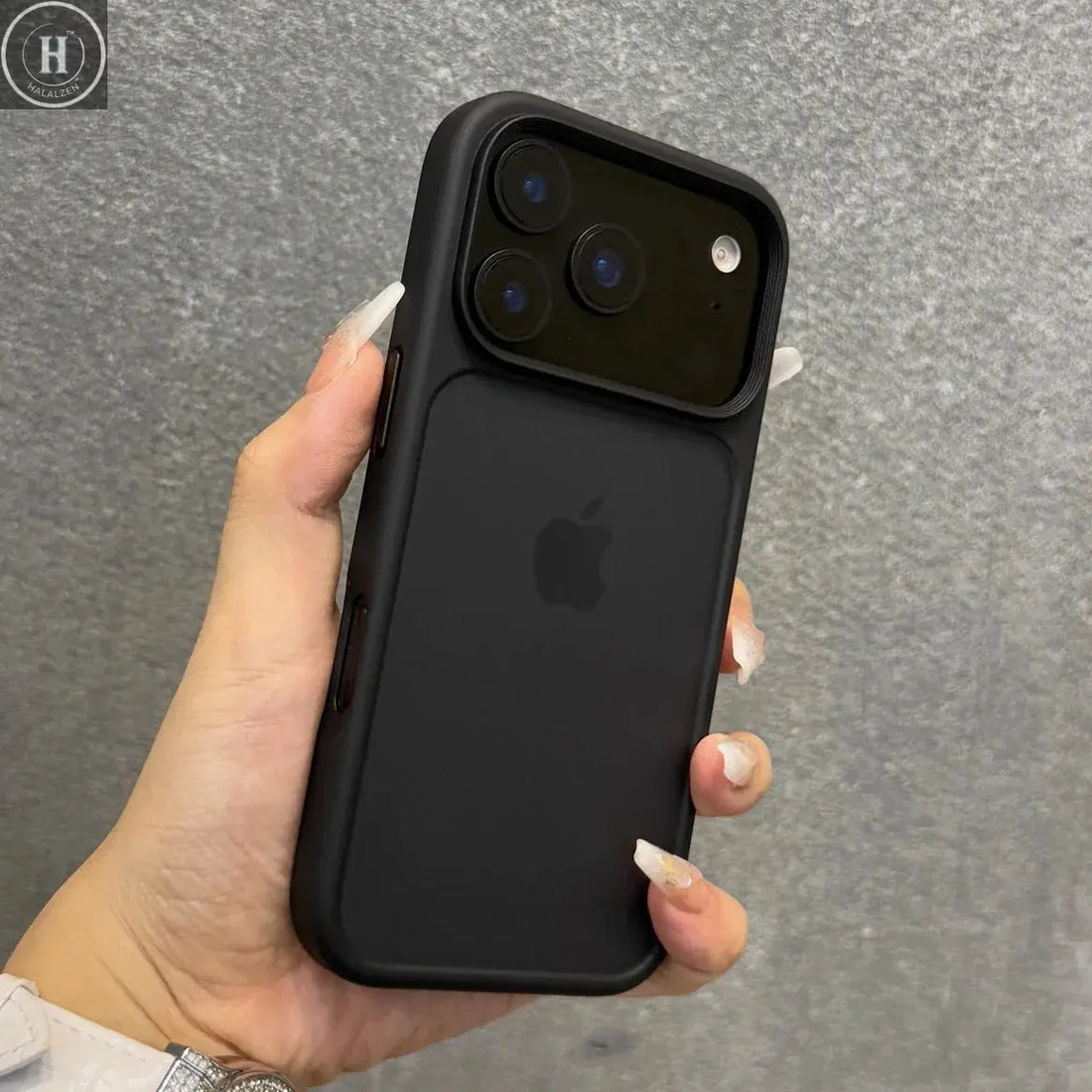 Luxury Orange Matte Transparent Phone Case For iPhone 17 Pro Max 17Pro 17 Metal Buttons Skin Feel Shockproof Protective Cover Halalzen UK